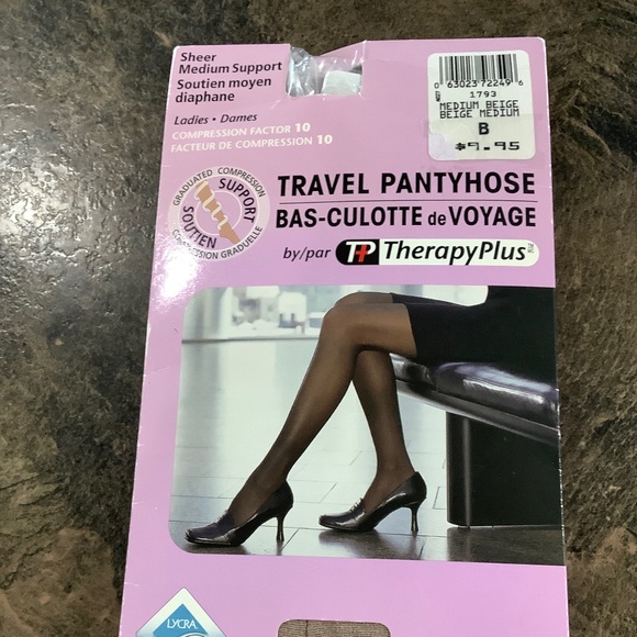 NWT Therapy Plus Support Pantyhose MEDIUM - Picture 1 of 5